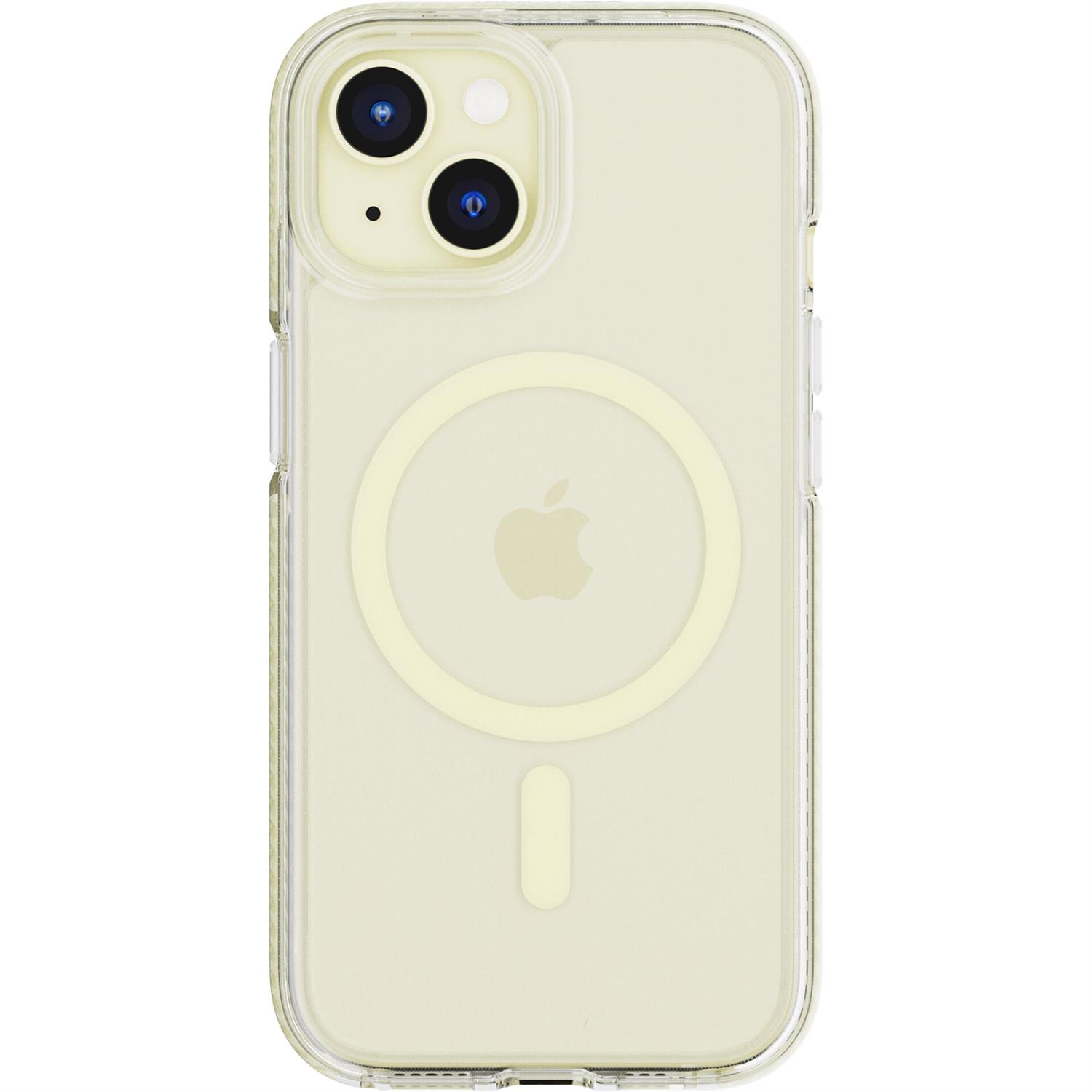 Tech21 EvoCrystal Case MagSafe für Apple iPhone 15 in Gelb