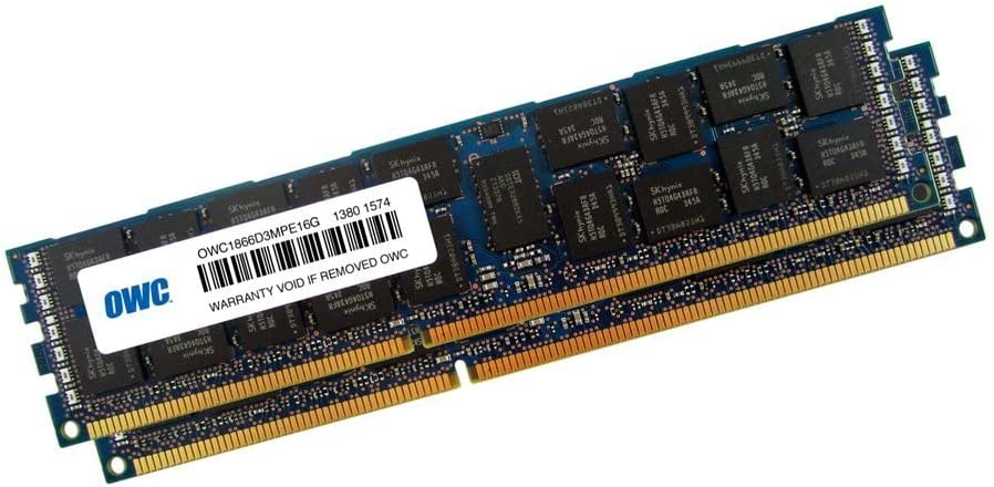 OWC 32GB Memory Upgrade Kit 2 x 16GB PC14900 DDR3 ECC-R 1866MHz DIMMs für Mac Pro Late 2013 Modelle