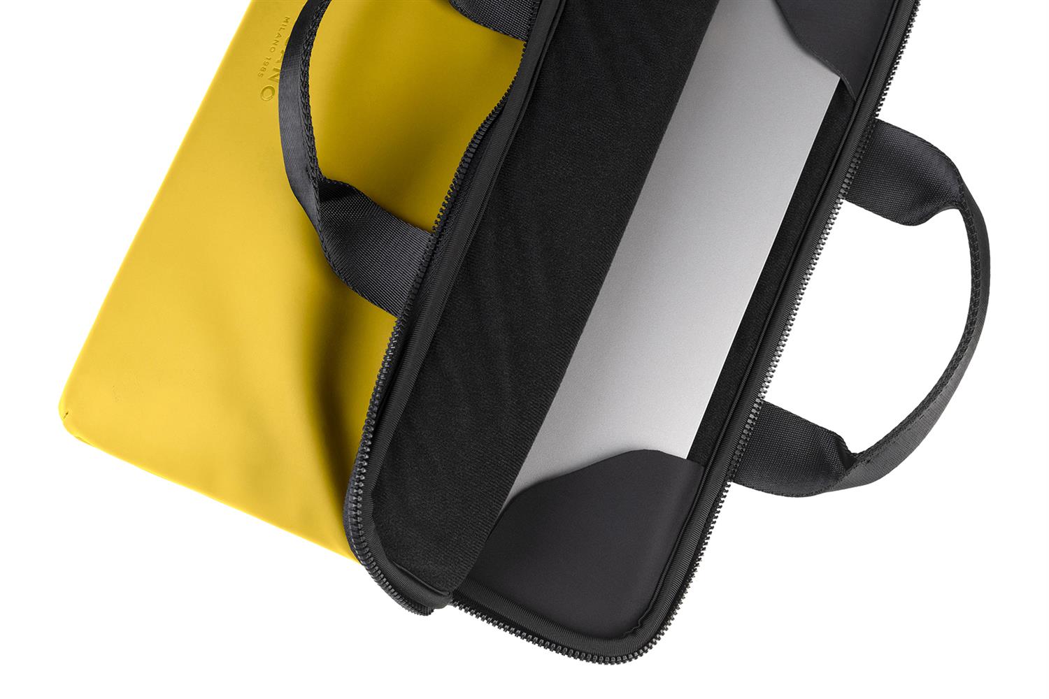 Tucano GOMMO Slim Laptoptasche für Notebook 14 Zoll, MacBook Pro 14, MacBook Air 15 Zoll, gelb