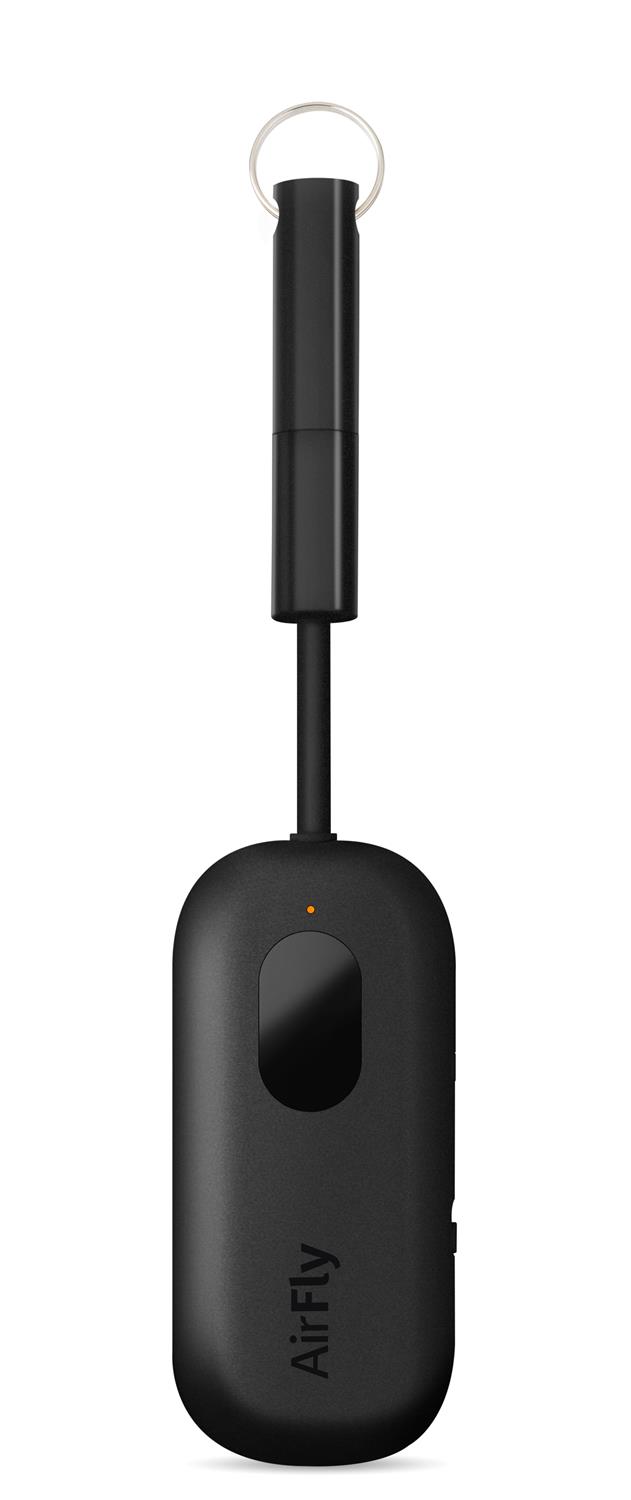Twelve South AirFly Pro Bluetooth Wireless Audio Transmitter/Receiver for up to 2 AirPods/Wireless Headphones - Black