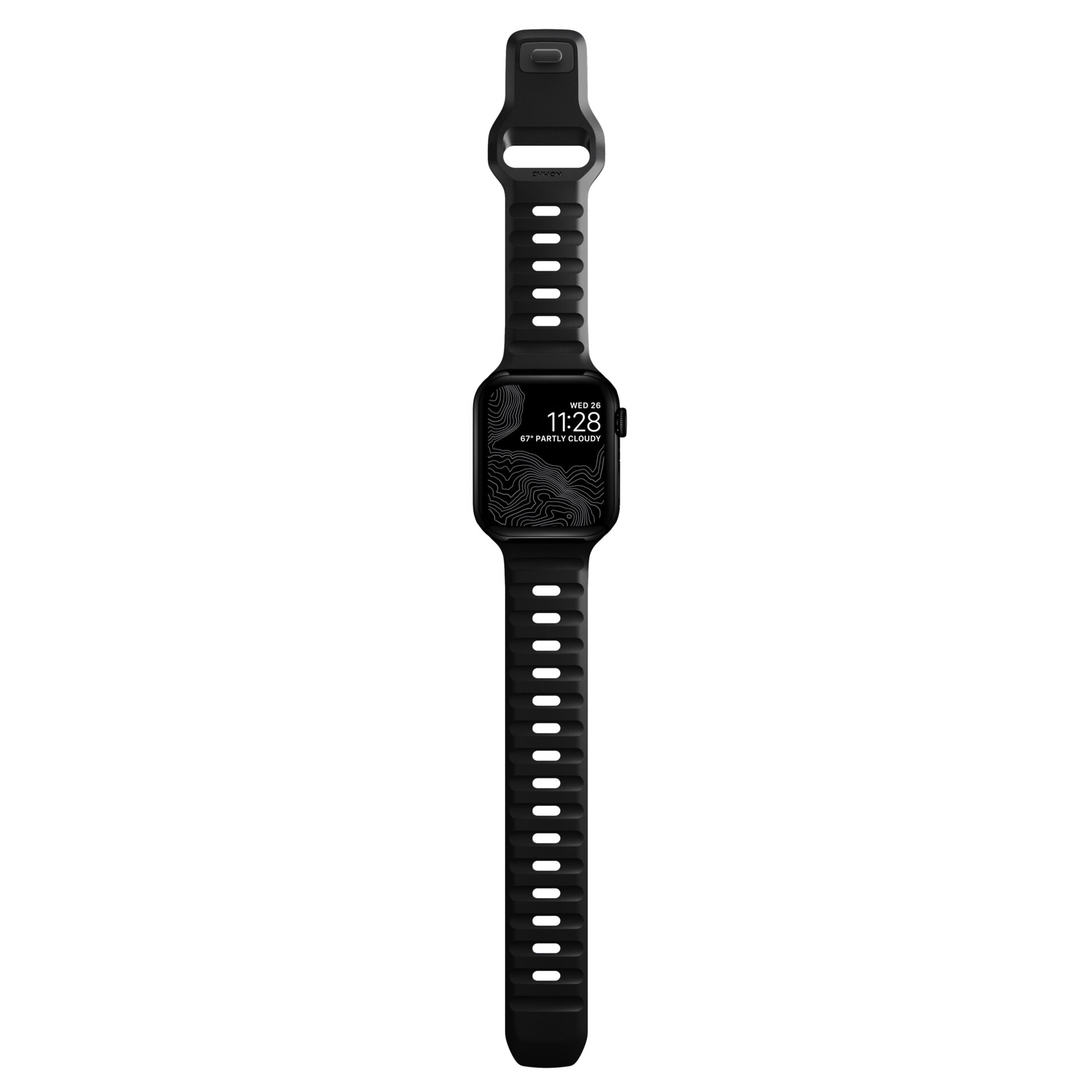 Nomad Sport Strap V2 Armband für Apple Watch 49/45/44/42mm - Lunar Black (Schwarz)