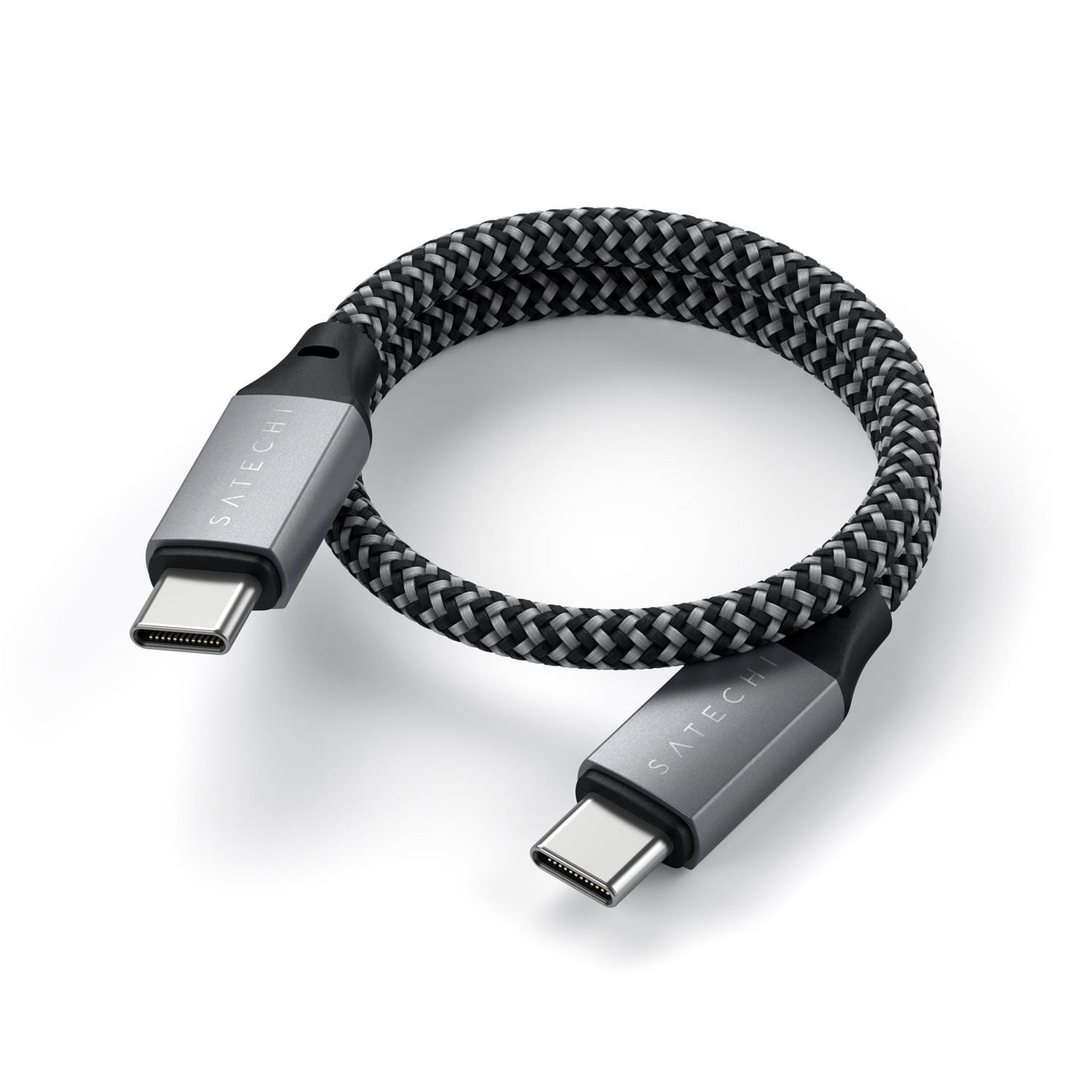 Satechi USB-C auf USB-C Short Cable 25cm - Space Gray (Grau)