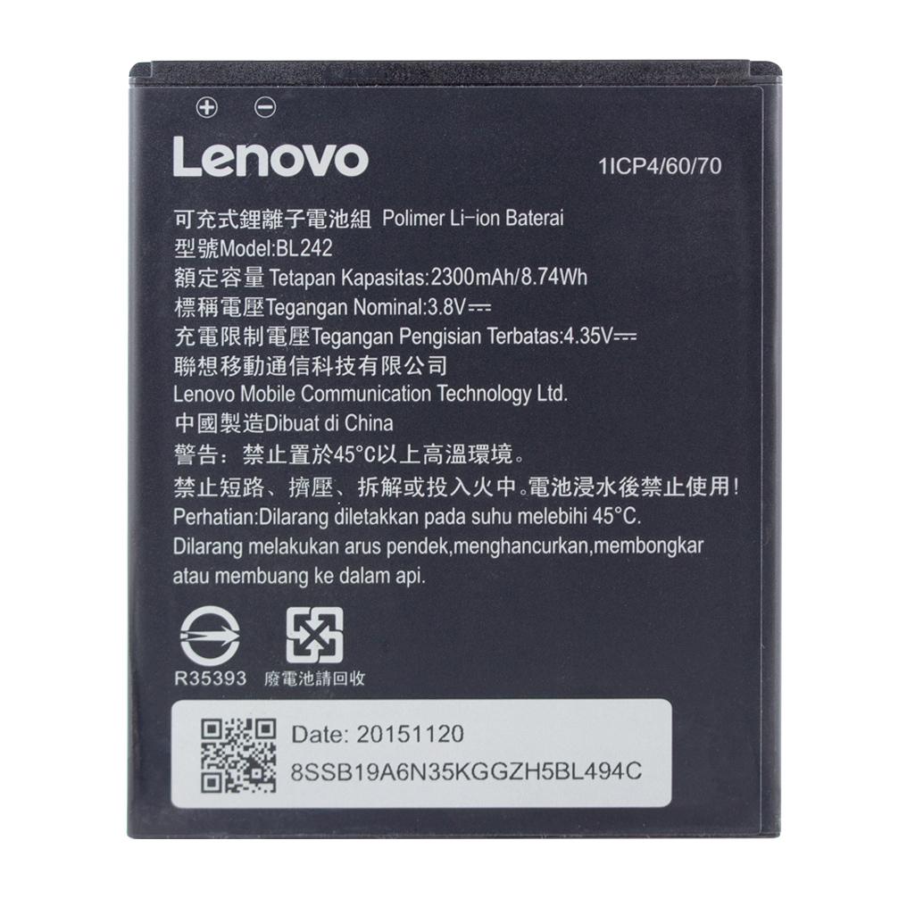 Lenovo Li-Polymer Akku BL-242 für A6000 K3, K30-T A3860, A3580, A3900, A6010 2300mAh