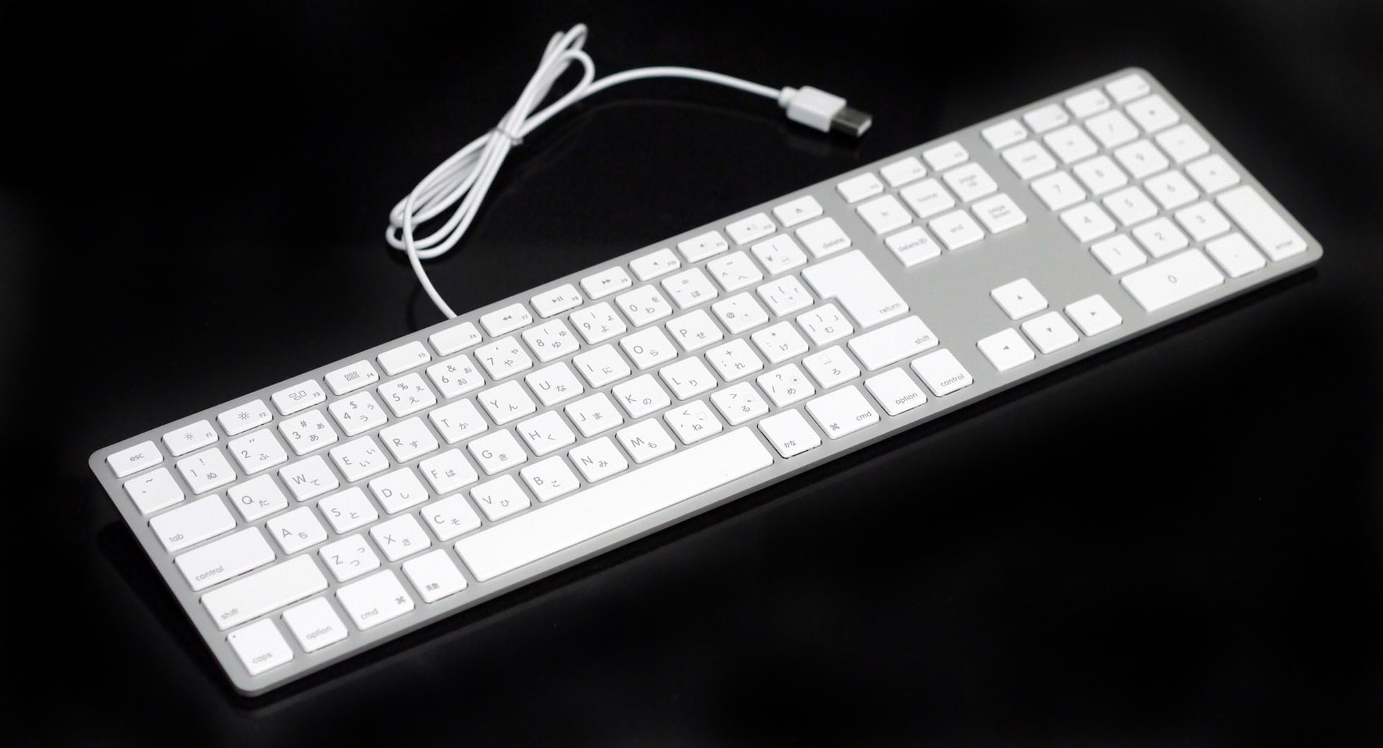 Matias Aluminum Extended USB Keyboard German for Mac OS