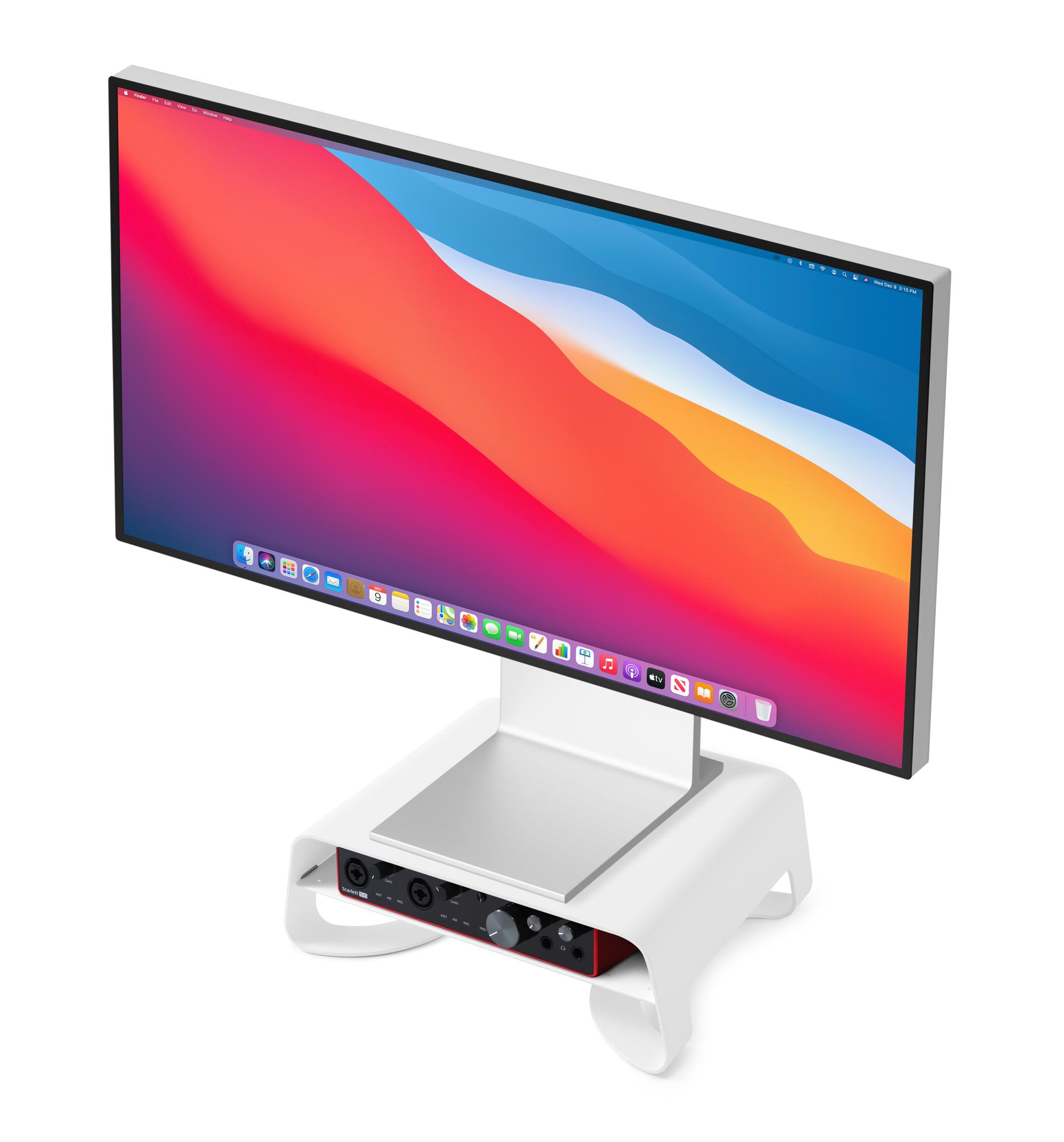 Twelve South Curve Riser Desktop Stand for Monitor and iMac - White