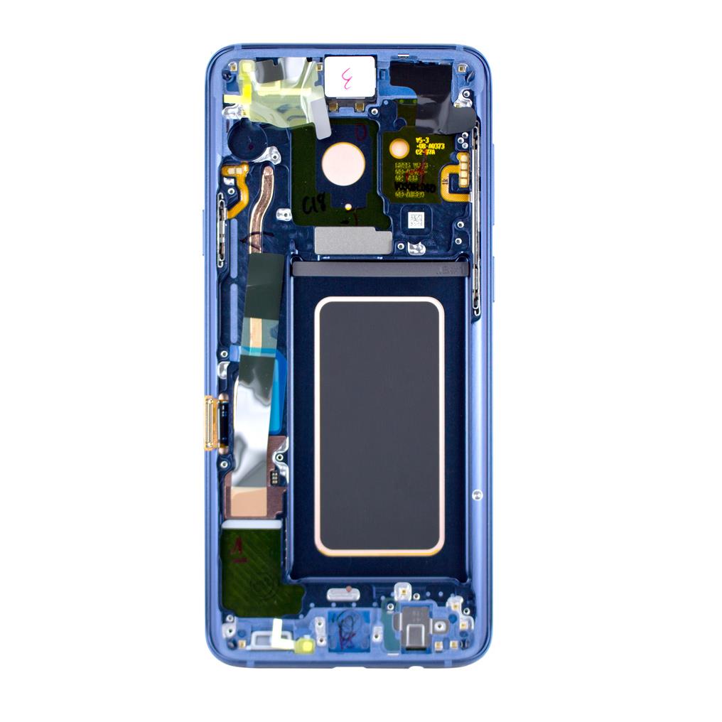 Samsung G965F Galaxy S9 Plus- Original Ersatzteil - LCD Display / Touchscreen mit Rahmen - Blau