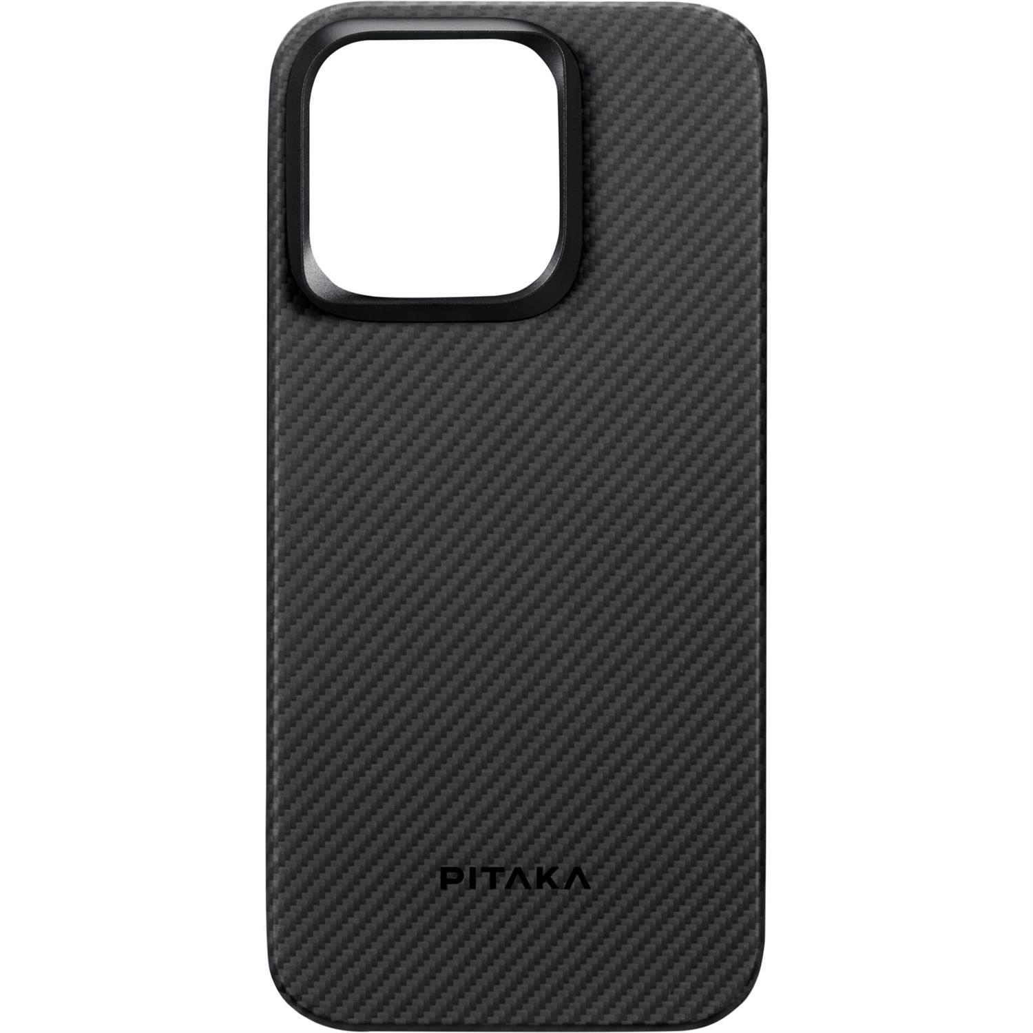 Pitaka MagEZ Case 4 600D for iPhone 15 Pro - Black/Grey Twill