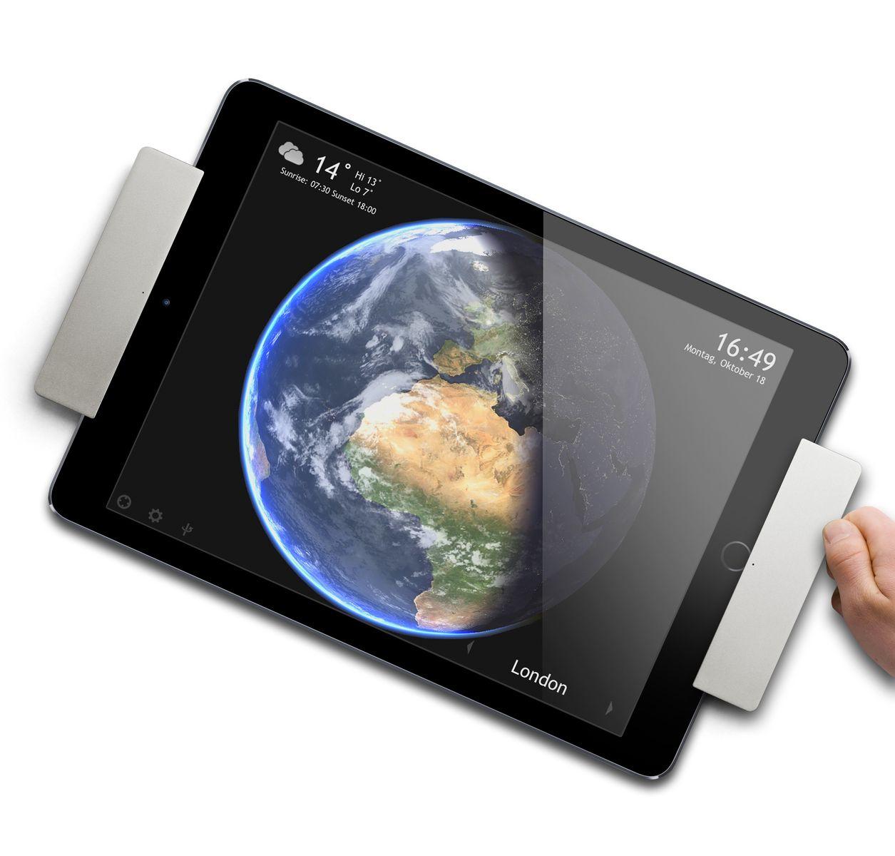 smart things sDock Pro s22 Wandhalterung/Ladestation für iPad Pro 12,9 Zoll (1/2. Gen) - Silber