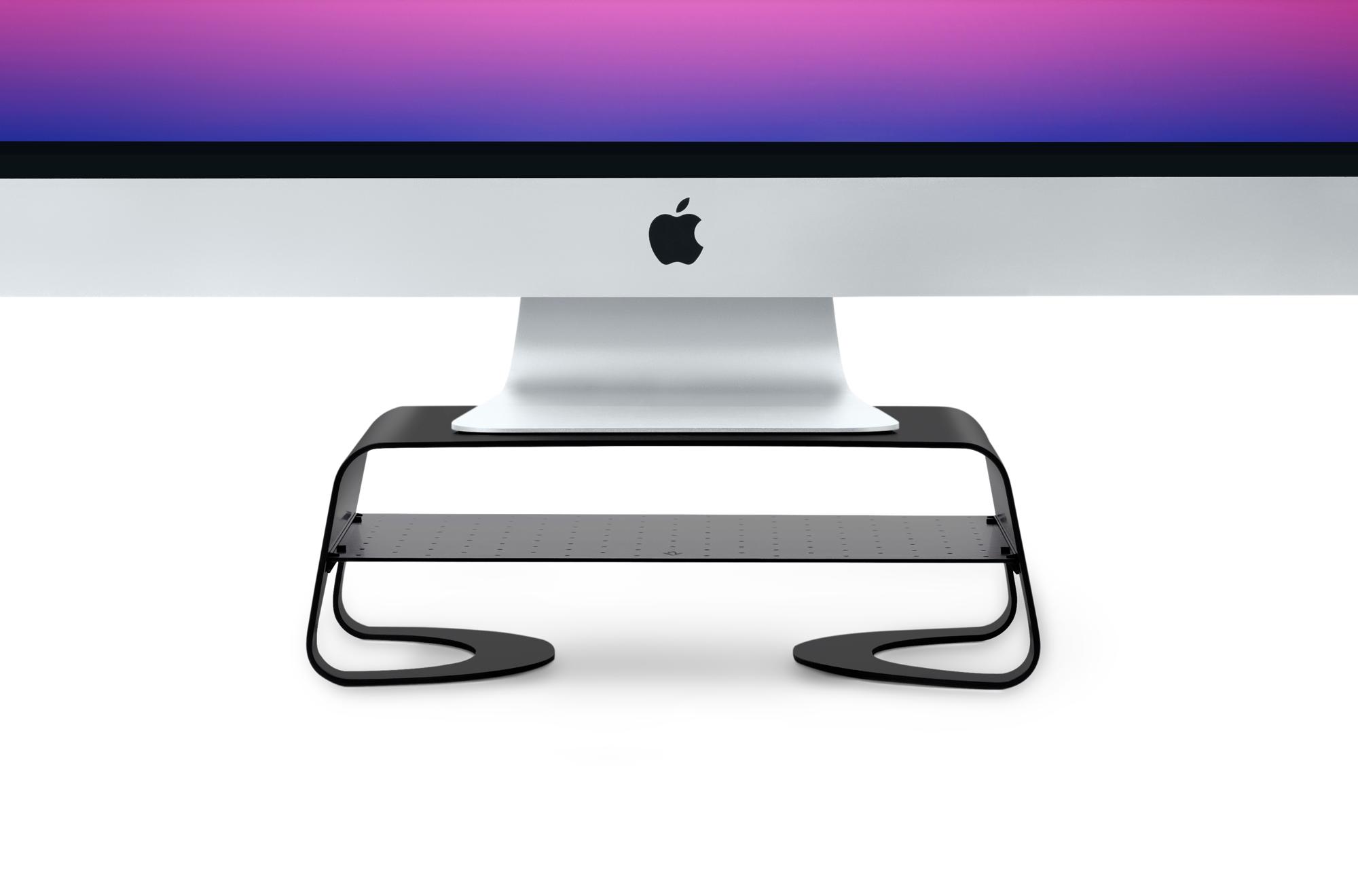 Twelve South Curve Riser Desktop Stand for Monitor or iMac - Black